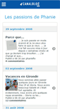 Mobile Screenshot of phanieflo.canalblog.com