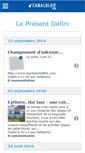 Mobile Screenshot of lepresentdefini.canalblog.com