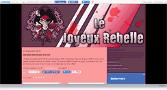 Desktop Screenshot of joyeuxrebelle.canalblog.com