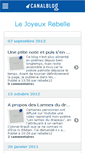 Mobile Screenshot of joyeuxrebelle.canalblog.com