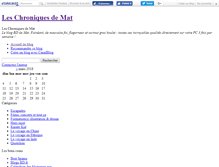 Tablet Screenshot of chroniquesdemat.canalblog.com