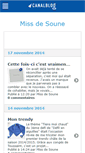 Mobile Screenshot of missdesoune.canalblog.com