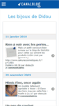 Mobile Screenshot of didou2beads.canalblog.com