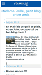Mobile Screenshot of madamepaille.canalblog.com