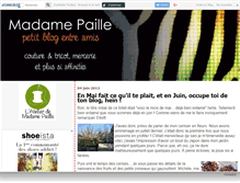 Tablet Screenshot of madamepaille.canalblog.com