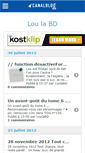 Mobile Screenshot of loubd.canalblog.com