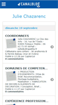 Mobile Screenshot of juliechazarenc.canalblog.com