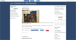 Desktop Screenshot of chouettebrodeuse.canalblog.com