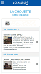 Mobile Screenshot of chouettebrodeuse.canalblog.com