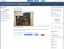 Tablet Screenshot of chouettebrodeuse.canalblog.com