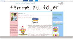 Desktop Screenshot of femmeaufoyer.canalblog.com