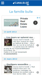Mobile Screenshot of famillebulles.canalblog.com