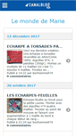 Mobile Screenshot of mondedemarie.canalblog.com