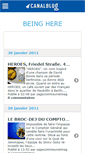 Mobile Screenshot of beinghere.canalblog.com