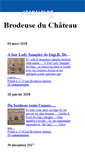 Mobile Screenshot of brodeusechateau.canalblog.com