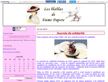 Tablet Screenshot of damepapote.canalblog.com