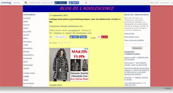 Desktop Screenshot of blogadolescence.canalblog.com