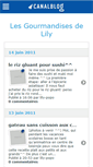 Mobile Screenshot of gourmandiselily.canalblog.com