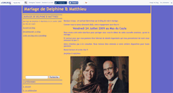 Desktop Screenshot of delphinematthieu.canalblog.com