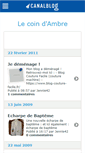Mobile Screenshot of coindambre.canalblog.com