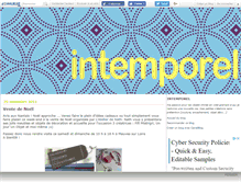 Tablet Screenshot of intemporel.canalblog.com