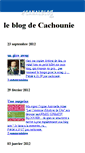 Mobile Screenshot of cachounie.canalblog.com
