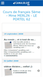 Mobile Screenshot of coursdefrancais5.canalblog.com