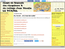 Tablet Screenshot of coursdefrancais5.canalblog.com