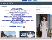 Tablet Screenshot of etudiantinfo.canalblog.com