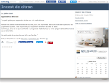 Tablet Screenshot of incest2citron.canalblog.com
