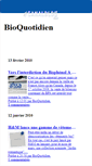 Mobile Screenshot of bioquotidien.canalblog.com