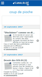 Mobile Screenshot of coupdepioche.canalblog.com