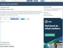 Tablet Screenshot of coupdepioche.canalblog.com