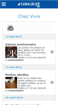 Mobile Screenshot of chezvivie.canalblog.com