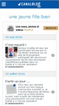 Mobile Screenshot of jeunefillebien.canalblog.com