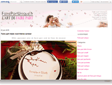 Tablet Screenshot of fairepartunique.canalblog.com