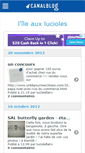 Mobile Screenshot of ileauxlucioles.canalblog.com