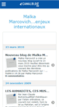 Mobile Screenshot of malkamarcovich.canalblog.com