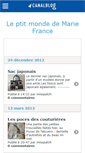 Mobile Screenshot of mondemariefrance.canalblog.com