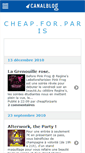 Mobile Screenshot of cheapforparis.canalblog.com
