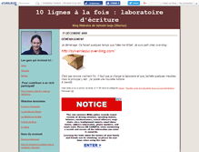 Tablet Screenshot of 10lignes.canalblog.com