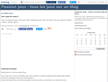 Tablet Screenshot of passionjeux.canalblog.com