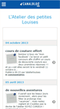 Mobile Screenshot of latelierlouises.canalblog.com