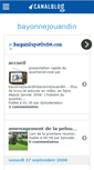 Mobile Screenshot of bayonnejouandin.canalblog.com
