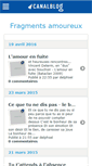 Mobile Screenshot of fragmoureusement.canalblog.com