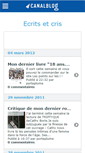 Mobile Screenshot of cathyborie.canalblog.com