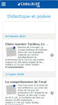 Mobile Screenshot of clairetardieu.canalblog.com