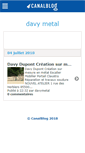 Mobile Screenshot of davydupont.canalblog.com