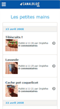 Mobile Screenshot of les2petitesmains.canalblog.com
