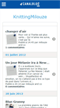 Mobile Screenshot of knittingmilouze.canalblog.com
